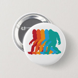 Badge Rond 5 Cm Bigfoot boutonne la rétro conception