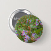 Badge Rond 5 Cm Bigfoot pointé parmi le bouton Fleurs (Devant & derrière)