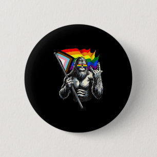 Badge Rond 5 Cm Bigfoot rock sur la nouvelle bannière de fierté lg