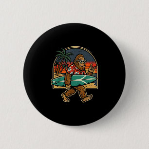 Badge Rond 5 Cm Bigfoot surfeur rock main sasquatch rocker hommes