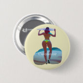 Badge Rond 5 Cm Bikini Booty Beach Girl Thunder_Cove (Devant & derrière)