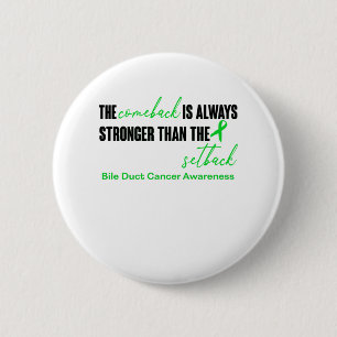 Badge Rond 5 Cm Bile Duct Cancer Awareness Ribbon Support Cadeaux