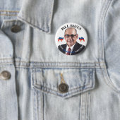 Badge Rond 5 Cm Bill Bayes pour le président (En situation)