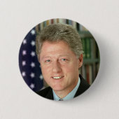 Badge Rond 5 Cm Bill Clinton (Devant)