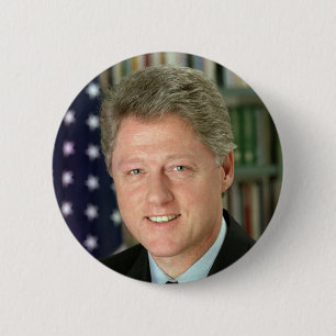 Badge Rond 5 Cm Bill Clinton