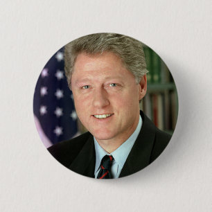 Badge Rond 5 Cm Bill Clinton