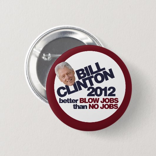 Badge Rond 5 Cm Bill Clinton 2012 (Devant & derrière)