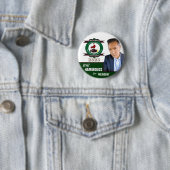 Badge Rond 5 Cm Bill Hammonds pour le président 2020 (En situation)