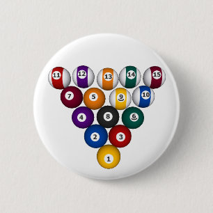 Badge Rond 5 Cm Billard : Billard : Billard