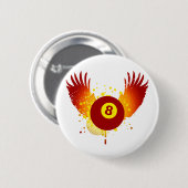 Badge Rond 5 Cm billard hi-fi (Devant & derrière)