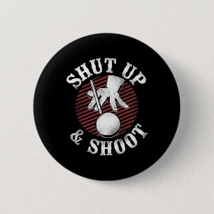 Badge Rond 5 Cm Billard Lecteur Bal Vintage Retro Arrêter Un