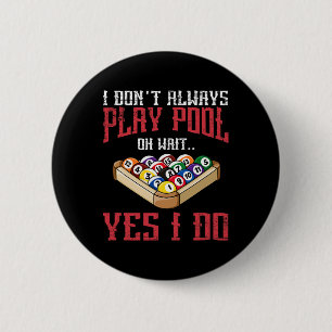 Badge Rond 5 Cm Billard Snooker Pool Joueur Sport Competit