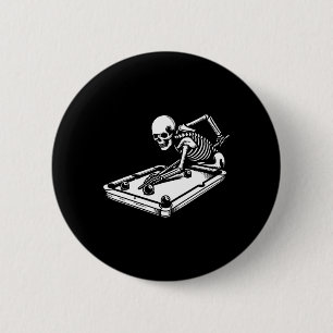 Badge Rond 5 Cm Billard squelette billard snooker de la piscine d'