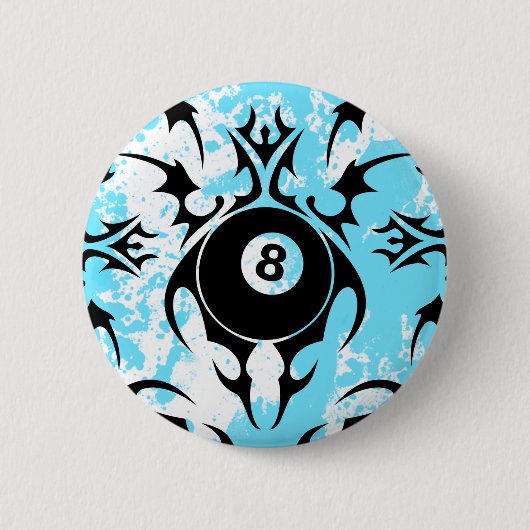 Badge Rond 5 Cm billard. tribal. (Devant)