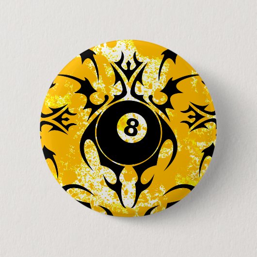 Badge Rond 5 Cm billard. tribal. (Devant)