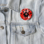 Badge Rond 5 Cm billard. tribal. (En situation)