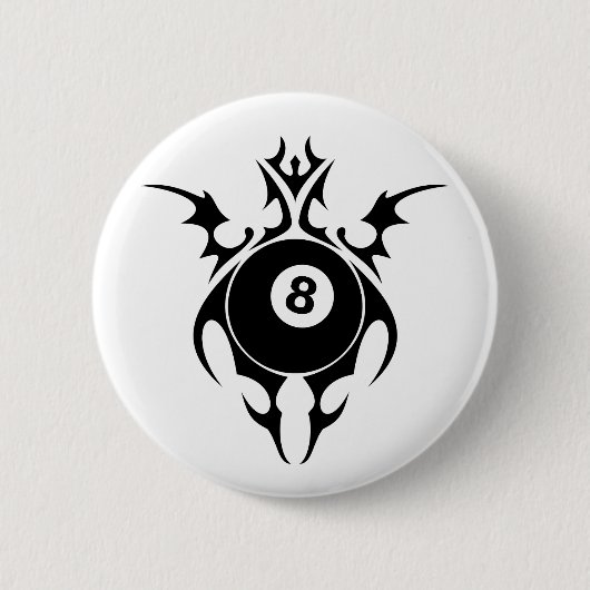 Badge Rond 5 Cm billard. tribal. (Devant)