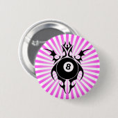 Badge Rond 5 Cm billard. tribal. (Devant & derrière)