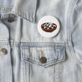 Badge Rond 5 Cm billes d'halloween (En situation)