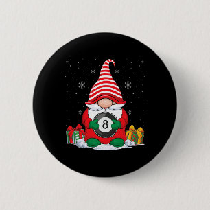 Badge Rond 5 Cm Billiard Ball Gnomes de Noël mignon Billiard Ball