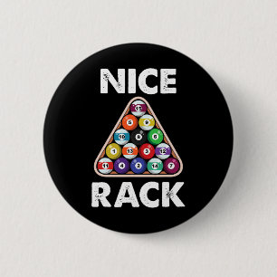 Badge Rond 5 Cm Billiard Nice Rack Billard Joueur Cadeau