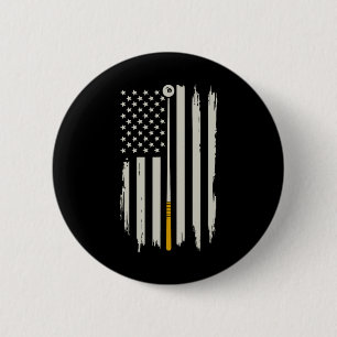 Badge Rond 5 Cm Billiard Pool Player Billiards Table Etats-Unis Am