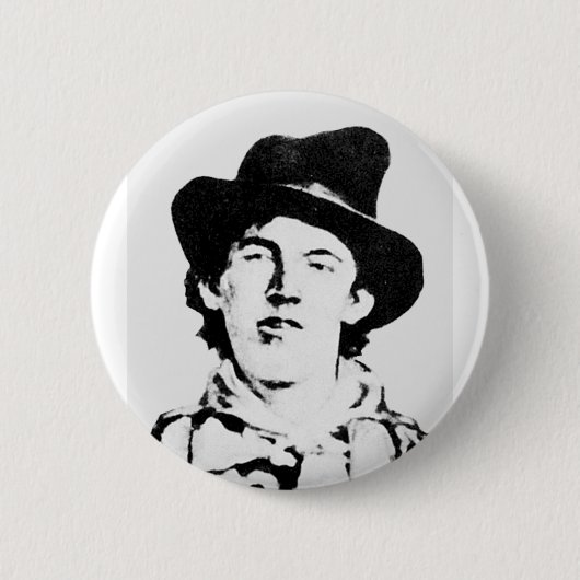 Badge Rond 5 Cm Billy The Kid ~ William H. Bonney / Outlaw (Devant)