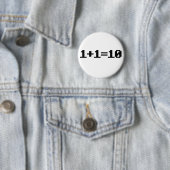 Badge Rond 5 Cm Binaire (En situation)