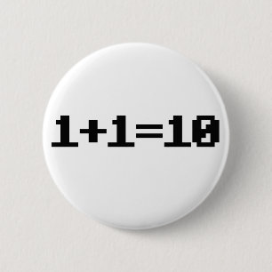 Badge Rond 5 Cm Binaire