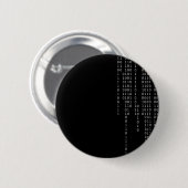 Badge Rond 5 Cm Binaire de cascade (Devant & derrière)