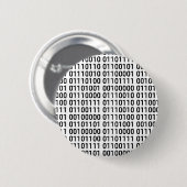 Badge Rond 5 Cm Binaire : J'aime programmer (Devant & derrière)