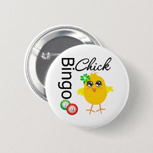 Badge Rond 5 Cm Bingo Chick (Devant & derrière)