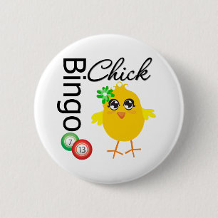 Badge Rond 5 Cm Bingo Chick