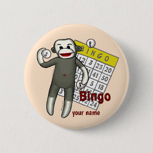 Badge Rond 5 Cm Bingo de singe