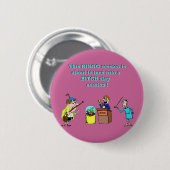 Badge Rond 5 Cm Bingo-test détérioré (Devant & derrière)
