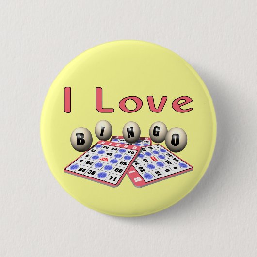 Badge Rond 5 Cm Bingo-test : J'aime le bingo-test (Devant)