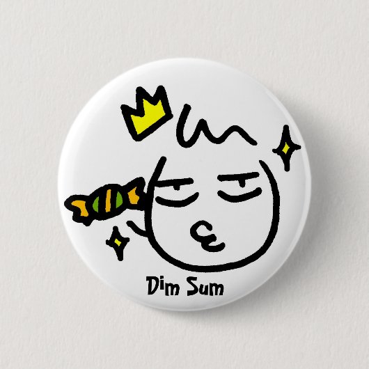 Badge Rond 5 Cm binh, Dim Sum (Devant)