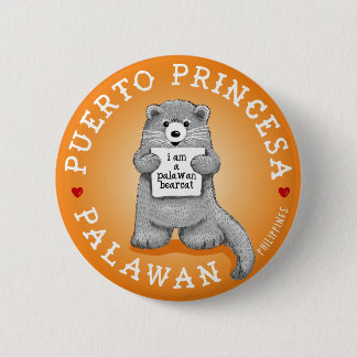 Badge Rond 5 Cm Binturong de Palawan