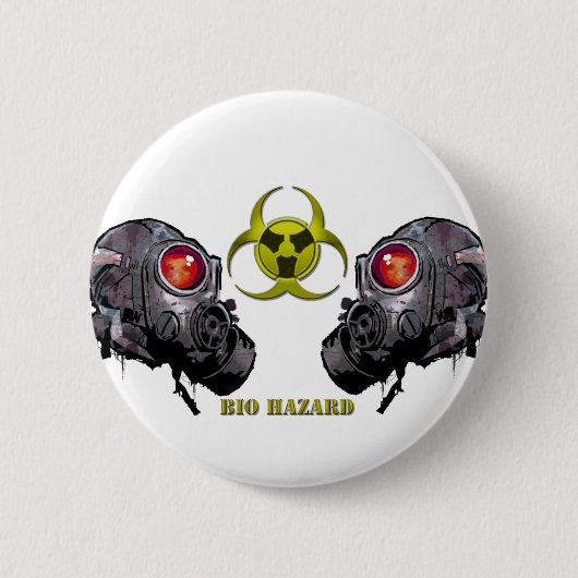 Badge Rond 5 Cm Bio risque (Devant)