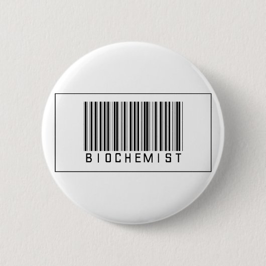 Badge Rond 5 Cm Biochimiste de code barres (Devant)