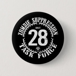 Badge Rond 5 Cm Biodanger : Bouton Contagion Zombie