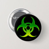 Badge Rond 5 Cm BioHazard (Devant & derrière)