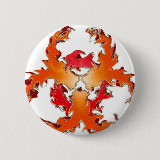 Badge Rond 5 Cm Biohazzard_white