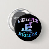 Badge Rond 5 Cm Biologie (Devant & derrière)