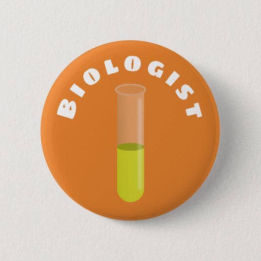 Badge Rond 5 Cm Biologiste (Devant)