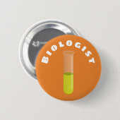 Badge Rond 5 Cm Biologiste (Devant & derrière)