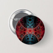 Badge Rond 5 Cm Biomechanica 1 Conception fractale (Devant & derrière)