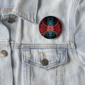 Badge Rond 5 Cm Biomechanica 1 Conception fractale (En situation)