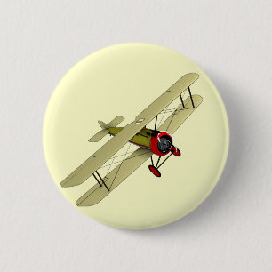 Badge Rond 5 Cm Biplan de chameau de Sopwith
