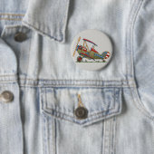 Badge Rond 5 Cm Biplan mignon (En situation)